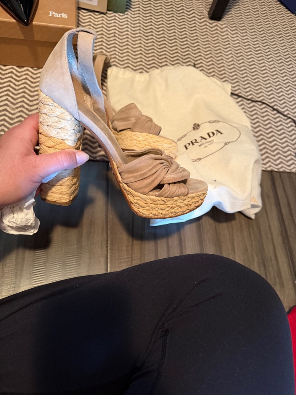Prada wedges